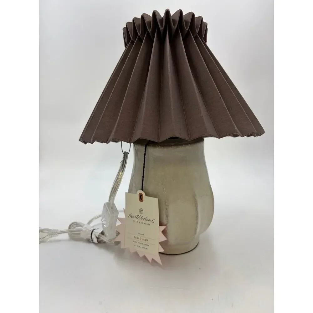 New in Box Hearth & Hand with Magnolia Accent Table Lamp Sour Cream